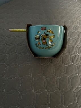Scooby Snacks Blue Ceramic Snack Bowl